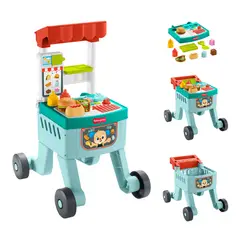 FISHER PRICE - Juguete didáctico de bebé Fisher Price: Carro de snacks 4 en 1