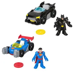 IMAGINEXT - Fisher Price DC Super Friends Metal Force Auto de Juguete