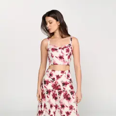 BASEMENT - Top esqueleto Mujer Manga corta