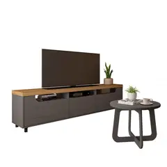 BERTOLINI - Mueble de Televisión Moderno de 200 x 59 x 54 cm para Televisores de Hasta 75 Pulgadas