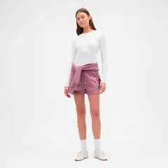 GAP - Short Mujer Tiro medio de Algodón