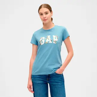 GAP - Camisa Mujer con Estampado Manga corta