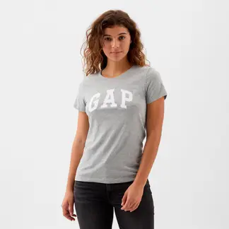 GAP - Camiseta Mujer con Logo Manga corta de Algodón