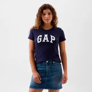 GAP - Camiseta Mujer con Logo Manga corta de Algodón