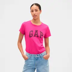 GAP - Camisa Mujer con Estampado Manga corta