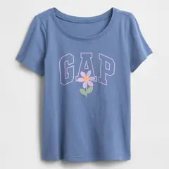 GAP - Camiseta Para Niña con Logo Manga corta de Algodón