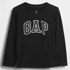 GAP - Camiseta Para Niño con Logo Manga larga de Algodón