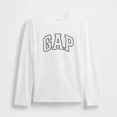 GAP - Camiseta Para Niño con Logo Manga larga de Algodón