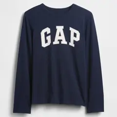 GAP - Camiseta Para Niño con Logo Manga larga de Algodón