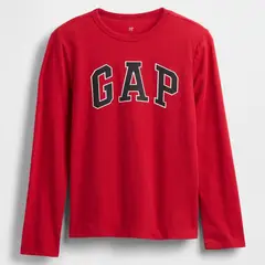 GAP - Camiseta Para Niño con Logo Manga larga de Algodón