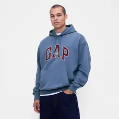 GAP - Hoodie Hombre con Logo de Algodón