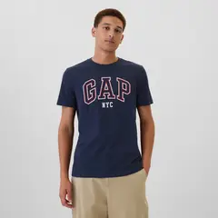 GAP - Camiseta Hombre con Logo de Algodón
