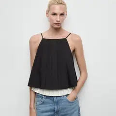 MANGO - Top esqueleto Mujer Sin mangas