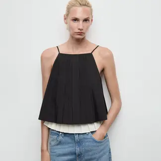 MANGO - Top esqueleto Mujer Sin mangas