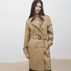 MANGO - Trench Mujer de Algodón