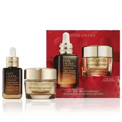 ESTEE LAUDER - Set Tratamiento reafirmante Levanta + Reafirma + Ilumina Rostro Suero + Humectante Holiday Incluye 2 productos
