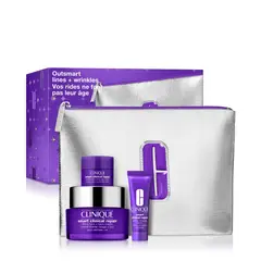 CLINIQUE - Set Tratamiento antiedad Rostro Outsmart Lines+Wrinkes: Smart Clinical Repair¿ Holiday Incluye 3 productos