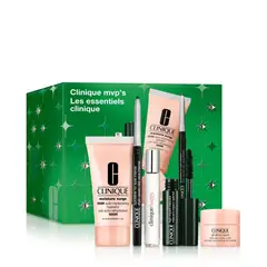 CLINIQUE - Set de maquillaje rostro Tratamiento, maquillaje y fragancias MVP's Holiday Incluye 5 productos