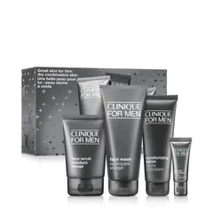 CLINIQUE - Set Hidratante facial Rostro Great for Him: for Men Holiday Incluye 4 productos