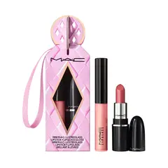 MAC COSMETICS - Set Labiales larga duración Cosmic Kiss Mini Lip Duo incluye 2 productos