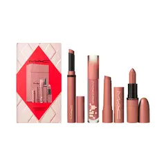 MAC COSMETICS - Set Labiales larga duración Totally Teddy Lip Kit incluye 2 productos