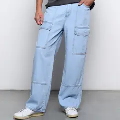 DENIMLAB - Jean Cargo Hombre Baggy