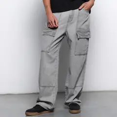 DENIMLAB - Jean Cargo Hombre Baggy Largo 32