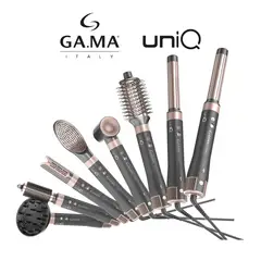 GAMA - Multiestilizador Uniq | 8 Accesorios | Alisa, Seca y ondula