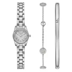 MICHAEL KORS - Reloj Mujer Lexington. Reloj Acero Inoxidable Plateado MK4948SET