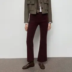 MANGO - Jean Flare Mujer Tiro medio