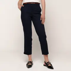 BASEMENT - Pantalón Recto Mujer Tiro alto