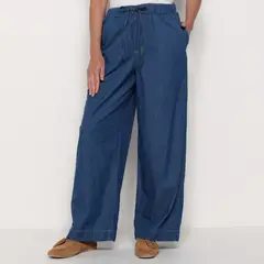 NEWPORT - Jean Wide leg Mujer De Algodón
