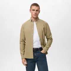 MANGO - Camisa Hombre Manga larga