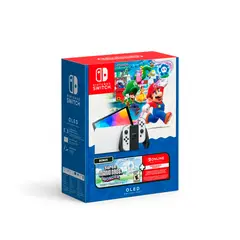 NINTENDO - Switch OLED + Super Mario Bros. Wonder + 3mo NSO Bundle 256 GB