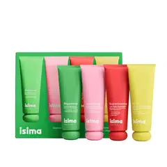 ISIMA - Tratamientos capilares Súperisima Discovery Kit Incluye: Súperbomba Triple Repair Peptide Mask 75ml, Riquísima Hydrating Shampoo 75ml, Suavísima Hydrating Conditioner 75ml, All In Restorative Leave-In Conditioner 75ml