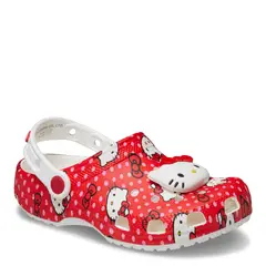 CROCS - Sandalias Hello Kitty Red Classic Clog Niña