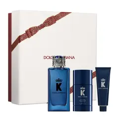 DOLCE&GABBANA - Set de perfume Hombre incluye Dolce & Gabbana K EDP 100 ml, Desodorante 75 gr, Gel Ducha 50 ml