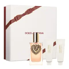 DOLCE&GABBANA - Set de perfume Mujer incluye Devotion EDP 100 ml, Gel Ducha 50 ml, Crema Hidratante 50 ml