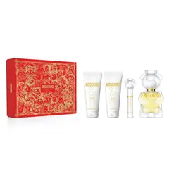 MOSCHINO - Set de perfume Mujer incluye Toy 2 EDP 100 ml, Shower Gel 100 ml, Body Lotion 100 ml, Travel Spray 10 ml