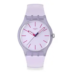 SWATCH - Reloj Unisex Lavendaze. Reloj Silicona Morado SO29V101