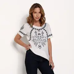 NEWPORT - Camiseta Mujer con Estampado manga corta
