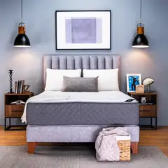 COLCHONES SPRING - Colchón Spring Semidoble Firmeza Media Ortopédico Resortado Dinamismo 120 x 190 cm