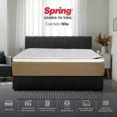 COLCHONES SPRING - Colchón Spring Doble Firmeza Media Ortopédico Resortado Nilo 140 x 190 cm