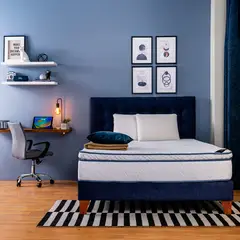 COLCHONES SPRING - Colchón Spring Doble Firme Ortopédico Resortado Nebula 140 x 190 cm