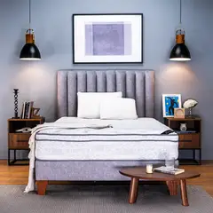 COLCHONES SPRING - Colchón Spring Queen Firmeza Media Ortopédico Resortado Zen 160 x 190 cm