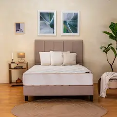 COLCHONES SPRING - Colchón Spring Queen Firmeza Media Ortopédico Resortado Natura 160 x 190 cm