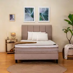 COLCHONES SPRING - Colchón Spring Queen Firmeza Media Ortopédico Resortado Zefiro 160 x 190 cm