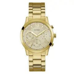 GUESS - Reloj Mujer Solar. Reloj Acero Inoxidable Dorado W1070L2