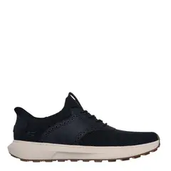 SKECHERS - Tenis Slip Ins Moda Invader Foxtrot Hombre Negros