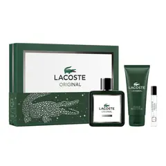 LACOSTE - Set de Perfume Hombre 100 ml + SG + 7.5 ml GIFTSET S2 2025